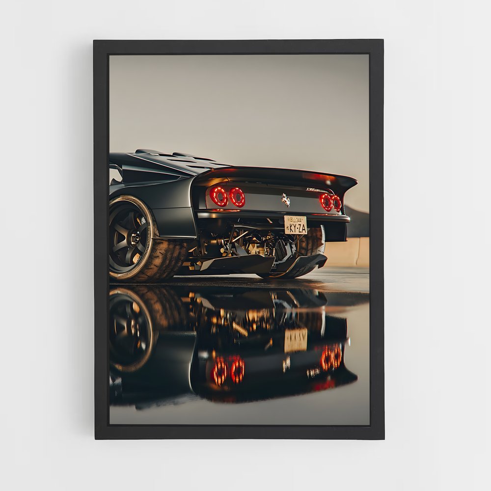 Poster Gts Automobile Entrez – affiche Ferrari (vue 2)